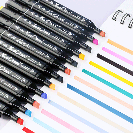 60 Packs Touchcool Dual Tip Art Pen Marker With Leather Bag Splendid&Co.