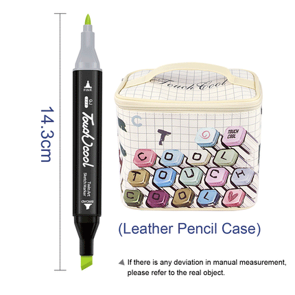 60 Packs Touchcool Dual Tip Art Pen Marker With Leather Bag Splendid&Co.