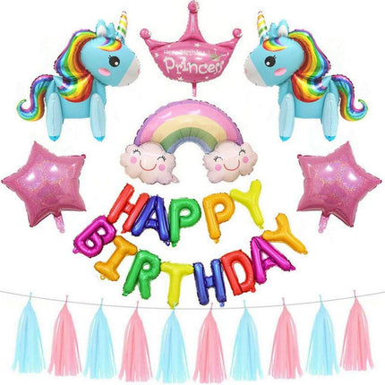 60cm Foil Unicorn Balloon Birthday Party Pack Splendid&Co.