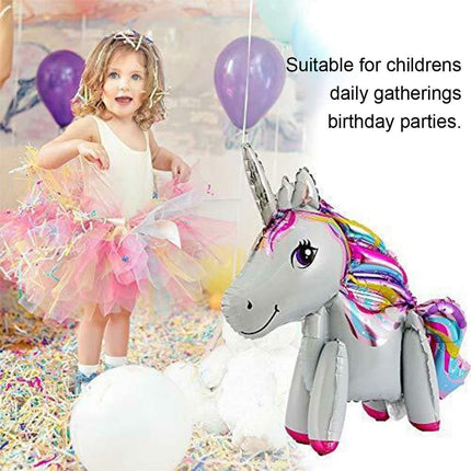 60cm Foil Unicorn Balloon Birthday Party Pack - Image 2