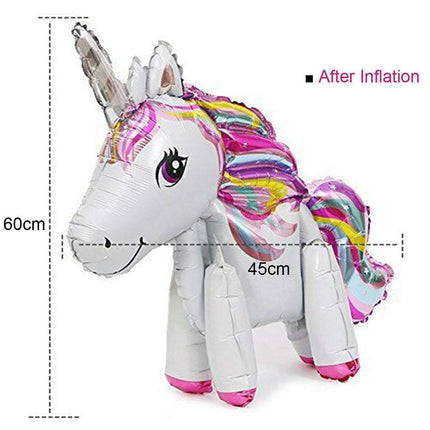 60cm Foil Unicorn Balloon Birthday Party Pack - Image 5