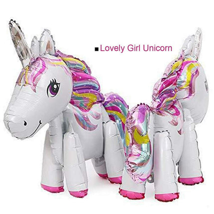 60cm Foil Unicorn Balloon Birthday Party Pack - Image 8