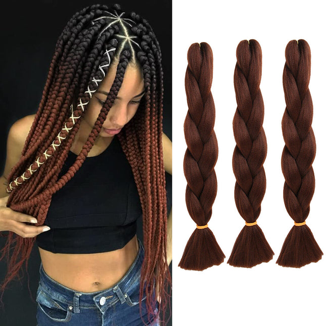 62cm Synthetic Braiding Hair Extensions - Hickory Splendid&Co.
