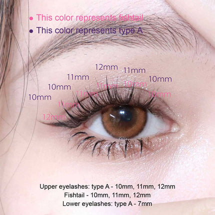 6mm-12mm Fishtail A Type Mixed Eyelash - Image 5