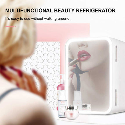 8L Beauty Fridge With Vanity Mirror White Splendid&Co.