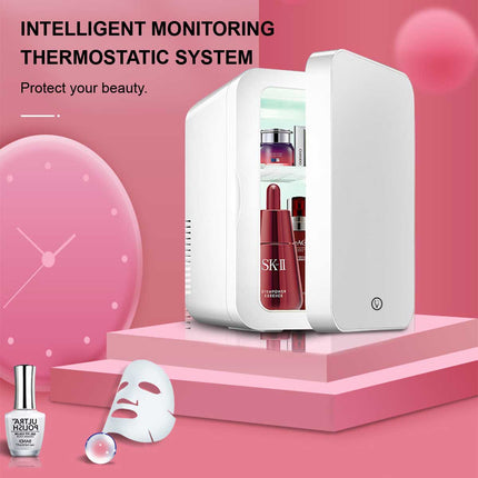 8L Beauty Fridge With Vanity Mirror White Splendid&Co.