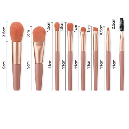 8pcs Makeup Brush Set Foundation Blusher Cosmetic Brushes Blue Splendid&Co.