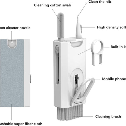8IN1 Airpods Phone Cleaning Kit Pen Brush Bluetooth Earphones Earbuds Cleaner
