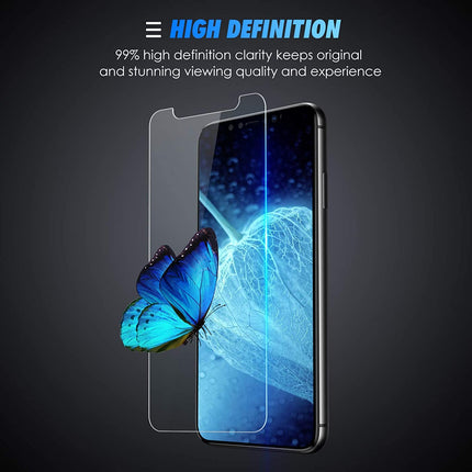 2 x Tempered Glass Screen Protector For IPhone 15 14 13 12 11 Pro XS Max Plus