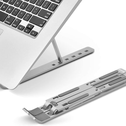 Adjustable Portable Aluminum Laptop Mackbook Ipad Stand Holder-Silver Splendid&Co.