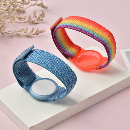 Apple AirTag Case Wristband Protective Cover Nylon Rainbow Splendid&Co.