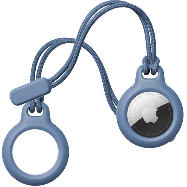 Apple AirTag Lanyard Silicone Case Protector Cover Blue Splendid&Co.