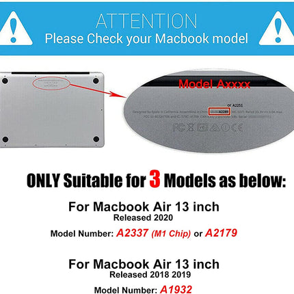 Apple MacBook Air Cover Case Protector 13.3'' With Keyboard Cover Grey Splendid&Co.