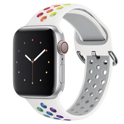 Apple Watch IWatch Band Silicone Strap White & Colorful Splendid&Co.