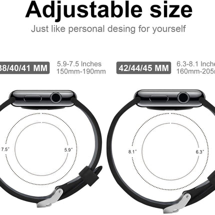 Apple Watch IWatch Band Silicone Strap White & Colorful Splendid&Co.