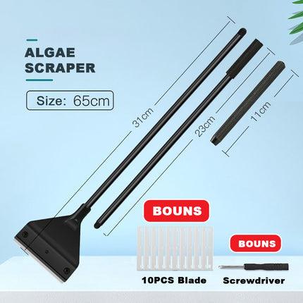 Aquarium Stainless Steel Algae Scraper Blade Fish Tank Glass Cleaner Splendid&Co.