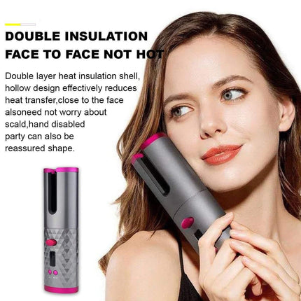 Auto Cordless Rotating Hair Curler Waver Curling Iron Splendid&Co.