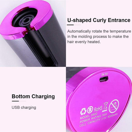 Auto Cordless Rotating Hair Curler Waver Curling Iron Splendid&Co.