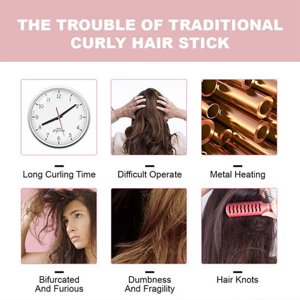 Auto Cordless Rotating Hair Curler Waver Curling Iron Splendid&Co.