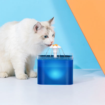 Automatic LED Electric Dog Cat Pet Water Fountain Orange Splendid&Co.
