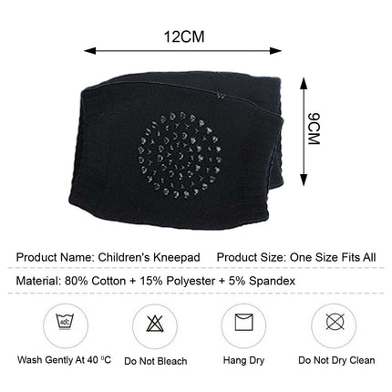 Baby Toddler Anti Slip Crawling Knee Pads Black Splendid&Co.