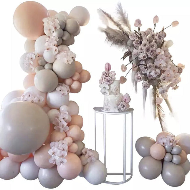Balloon Arch Kit Set Birthday Wedding Party Balloons-105 Orange & Grey Set Splendid&Co.