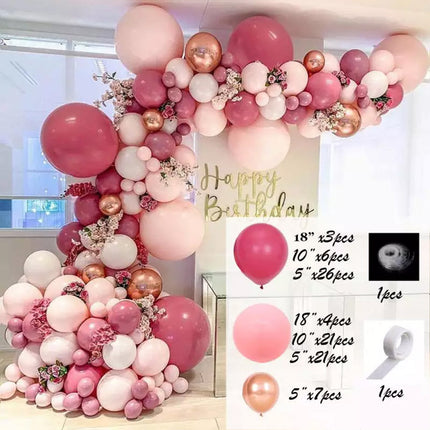 Balloon Arch Kit Set Birthday Wedding Party Balloons-99Pcs Pink Set Splendid&Co.