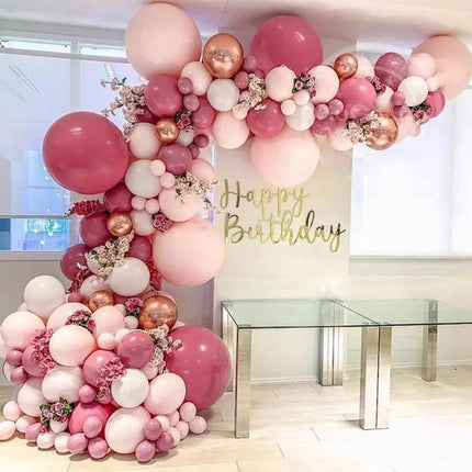 Balloon Arch Kit Set Birthday Wedding Party Balloons-99Pcs Pink Set Splendid&Co.