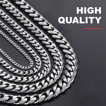 Basic Punk Solid Stainless Steel Necklace Curb Splendid&Co.