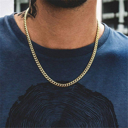 Basic Punk Solid Stainless Steel Necklace Curb Splendid&Co.