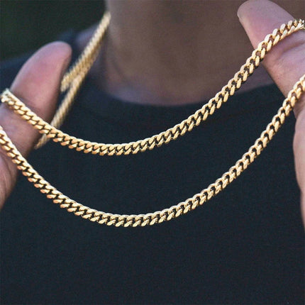 Basic Punk Solid Stainless Steel Necklace Curb Splendid&Co.