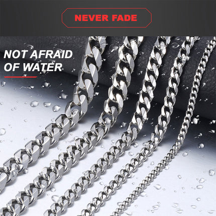 Basic Punk Solid Stainless Steel Necklace Curb Splendid&Co.