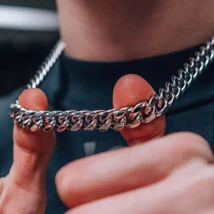 Basic Punk Solid Stainless Steel Necklace Curb Splendid&Co.