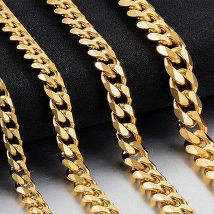 Basic Punk Solid Stainless Steel Necklace Curb Splendid&Co.