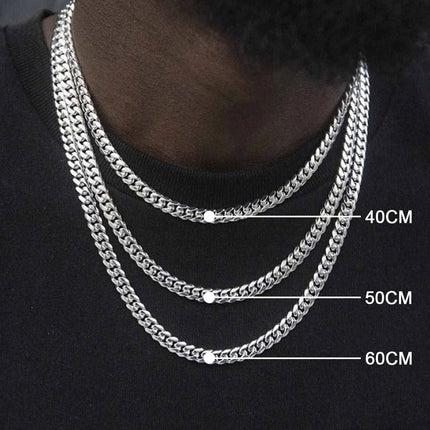 Basic Punk Solid Stainless Steel Necklace Curb Splendid&Co.