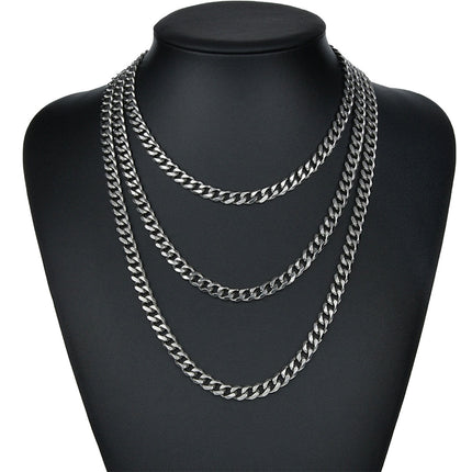 Basic Punk Solid Stainless Steel Necklace Curb Splendid&Co.