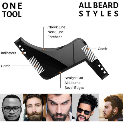 Beard Shaping Comb Template Splendid&Co.