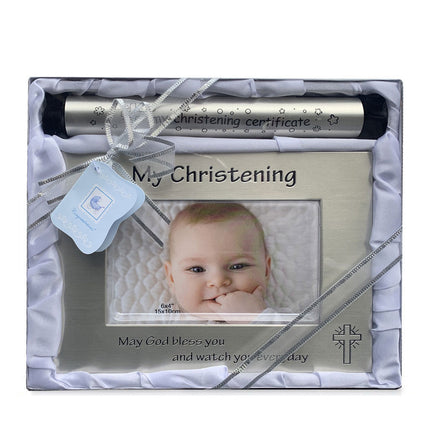 Bless kids Baby Child Silver Cross Christening Photo Frames-6"x4" Splendid&Co.