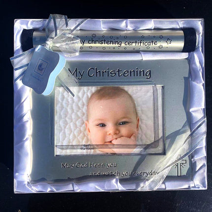Bless kids Baby Child Silver Cross Christening Photo Frames-6"x4" Splendid&Co.