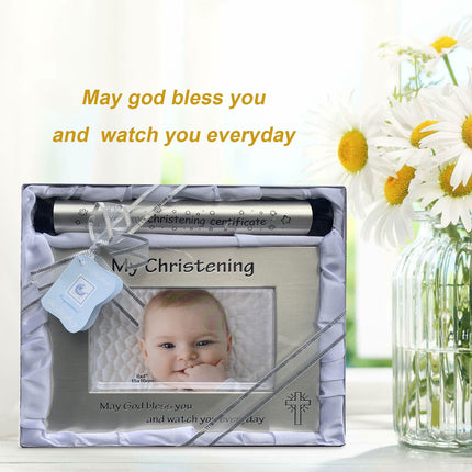 Bless kids Baby Child Silver Cross Christening Photo Frames-6"x4" Splendid&Co.