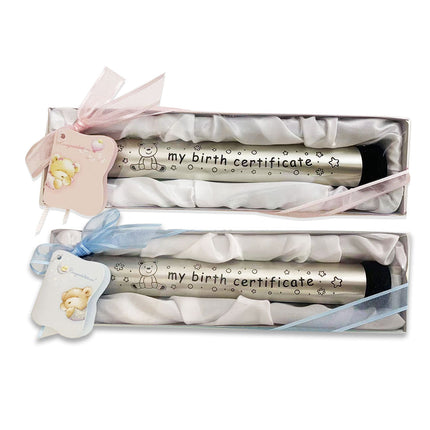 Boys Girls Baby Birth Certificate Holder Set Keepsake Splendid&Co.