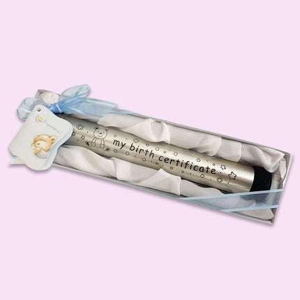 Boys Girls Baby Birth Certificate Holder Set Keepsake Splendid&Co.
