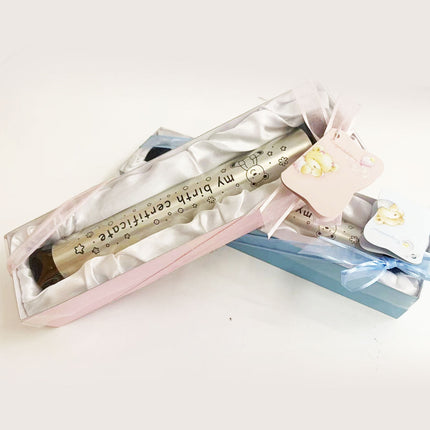 Boys Girls Baby Birth Certificate Holder Set Keepsake Splendid&Co.