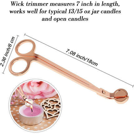 Candle Wick Trimmer Oil Lamp Trim Scissor Cutter -Black Splendid&Co.