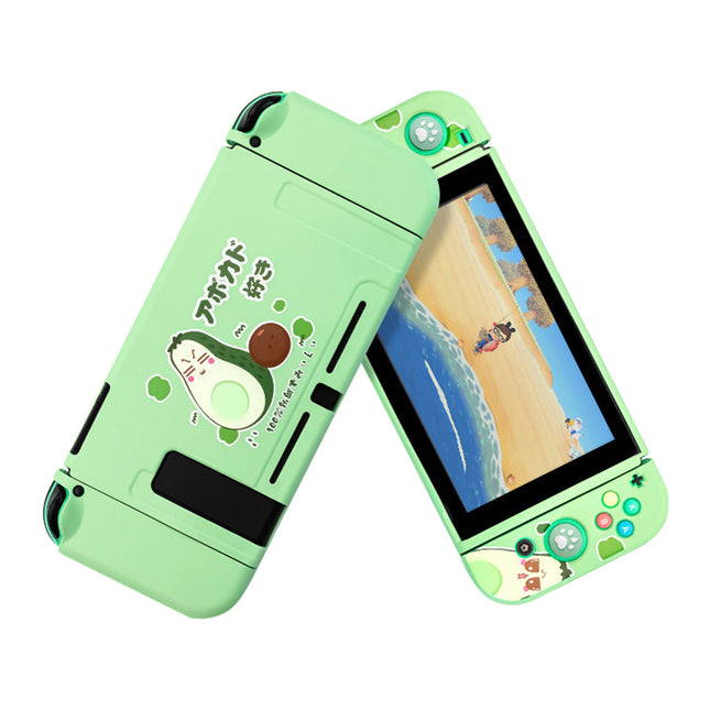 Cartoon Nintendo Switch Console Soft Protective Case Cover Green Avocado Splendid&Co.