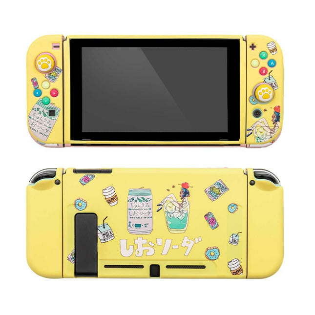 Cartoon Nintendo Switch Console Soft Protective Case Cover Yellow Soda Splendid&Co.