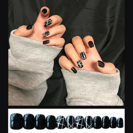 Cartoon Press On Acrylic Artificial Nails Self Adhesive Fake Nail Splendid&Co.