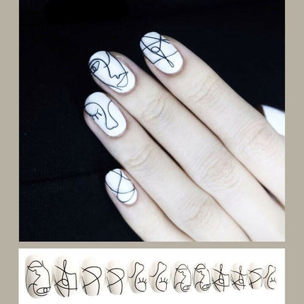 Cartoon Press On Acrylic Artificial Nails Self Adhesive Fake Nail Splendid&Co.