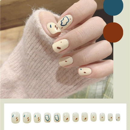 Cartoon Press On Acrylic Artificial Nails Self Adhesive Fake Nail Splendid&Co.