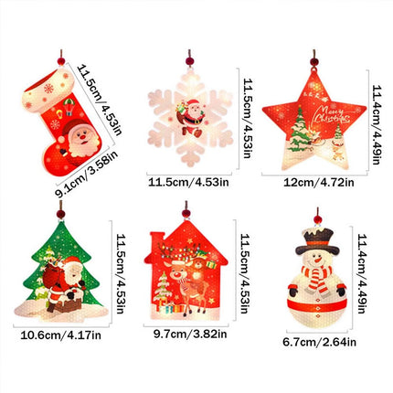 Christmas Window LED String Lights Snowman Santa Hanging Party Decoration Splendid&Co.